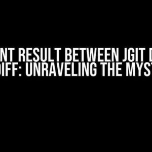 Different result between JGit diff and git diff: Unraveling the Mystery