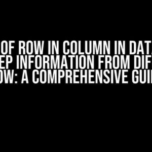 Get Max of Row in Column in Dataframes and Keep Information from Different Row: A Comprehensive Guide