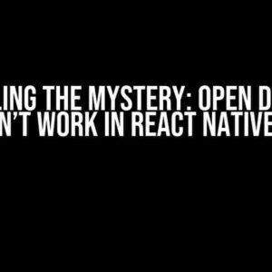 Unraveling the Mystery: Open Debugger Doesn’t Work in React Native 0.74